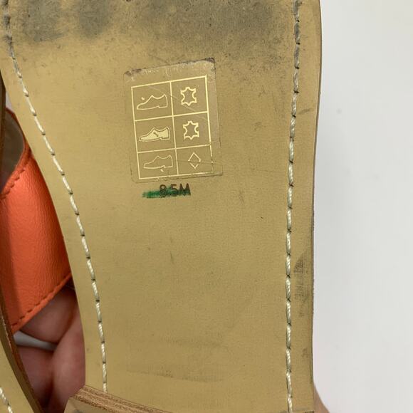 Jack Rogers Women's Size 8.5 Embroidered Bow & Arrow Thong Sandals Slip On Coral - Picture 7 of 7